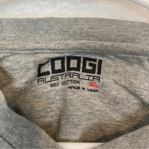 Coogi Australia Mens XL Shirt Grey Short Sleeve Shoulder Tabs Pockets - Picture 2 of 13